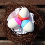 Osternest mit Neoneiern - easter nest with neon eggs