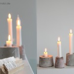 3. Advent Kerzenständer aus Beton