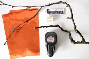 Mobile  DIY  ::: Kupfer und Gold - neuer Stoff