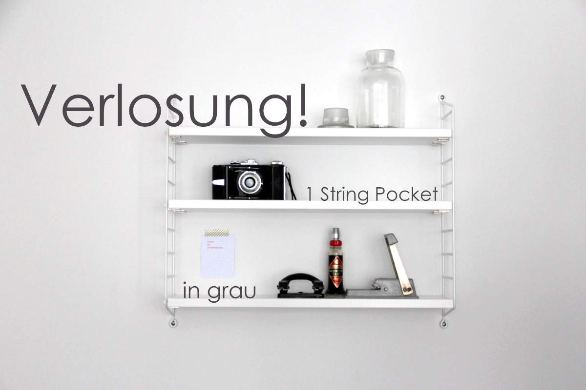 String Pocket Verlosung - Regal fürs Arbeitszimmer